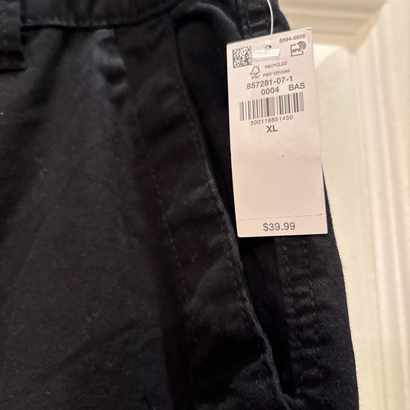 NWT Old Navy OG Chino Ankle Pants size XL Black Gorpcore Indie Granola Classic - Picture 4 of 9